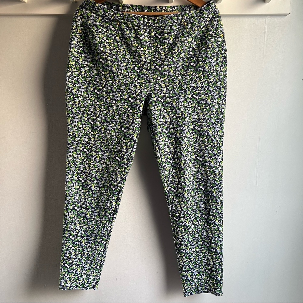 Michael Kors Blue and Green Floral Pants